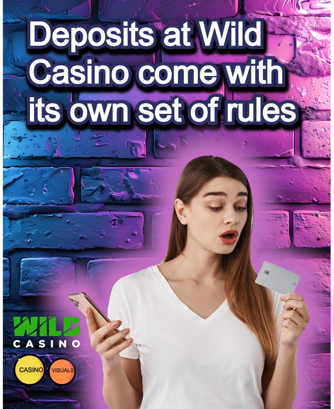 Wild Casino has a certain set of rules for deposits that must be followed. Image Credit: Casino Visuals