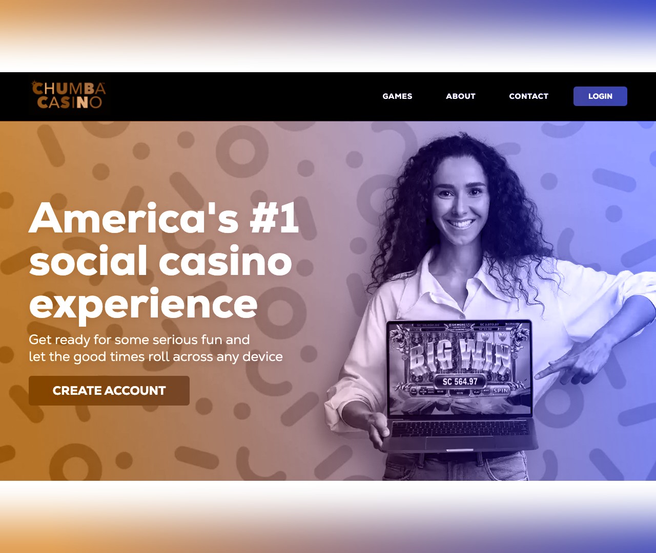 Picture of Chumba casino website