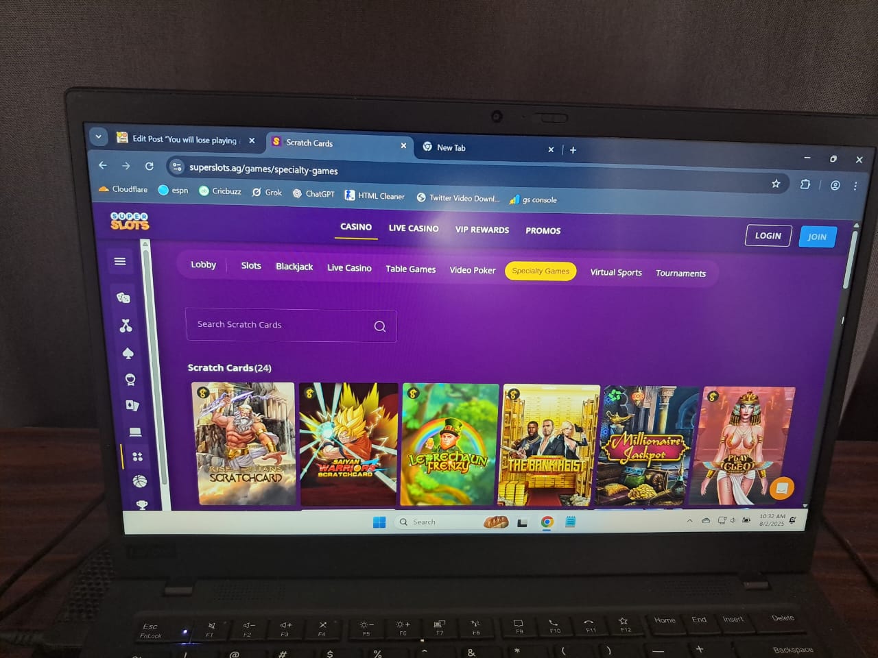 superslots speciality games